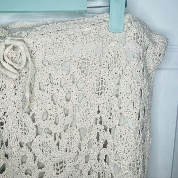 Solitaire SOLITAIRE Crochet Lace Pants Ankle Beige Natural Plus 1X NWT - Picture 5 of 12